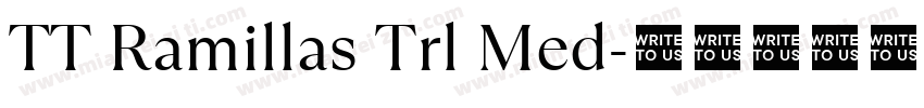 TT Ramillas Trl Med字体转换